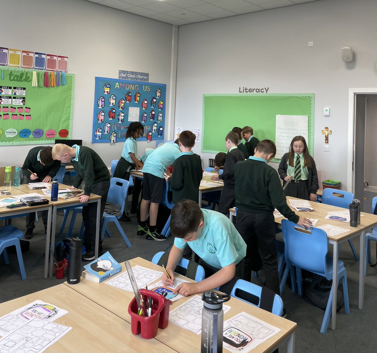 MrsJennaBoyd's tweet photo. Primary 7b celebrated one other’s uniqueness, talents and abilities by giving each other compliments ☺️

#IDL #HWB #positiverelationships #understandingfeelings #communication #friendships #emotionalwellbeing #socialwellbeing https://t.co/l18PeZPol4