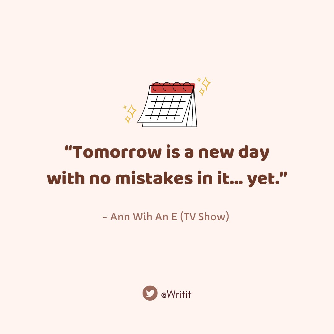 Writit's tweet photo. 🌟New days are like new opportunities.
It’s like a new page in your sketchbook. A page with no mistakes in it yet.
#motivationalquote #motivation #quote #quotes #self_growth #quotestoliveby #quoteoftheday #mindset #selfhelp #wisdom #AnnWithAnE #positivity #Reminder https://t.co/2e1e7KjqGO