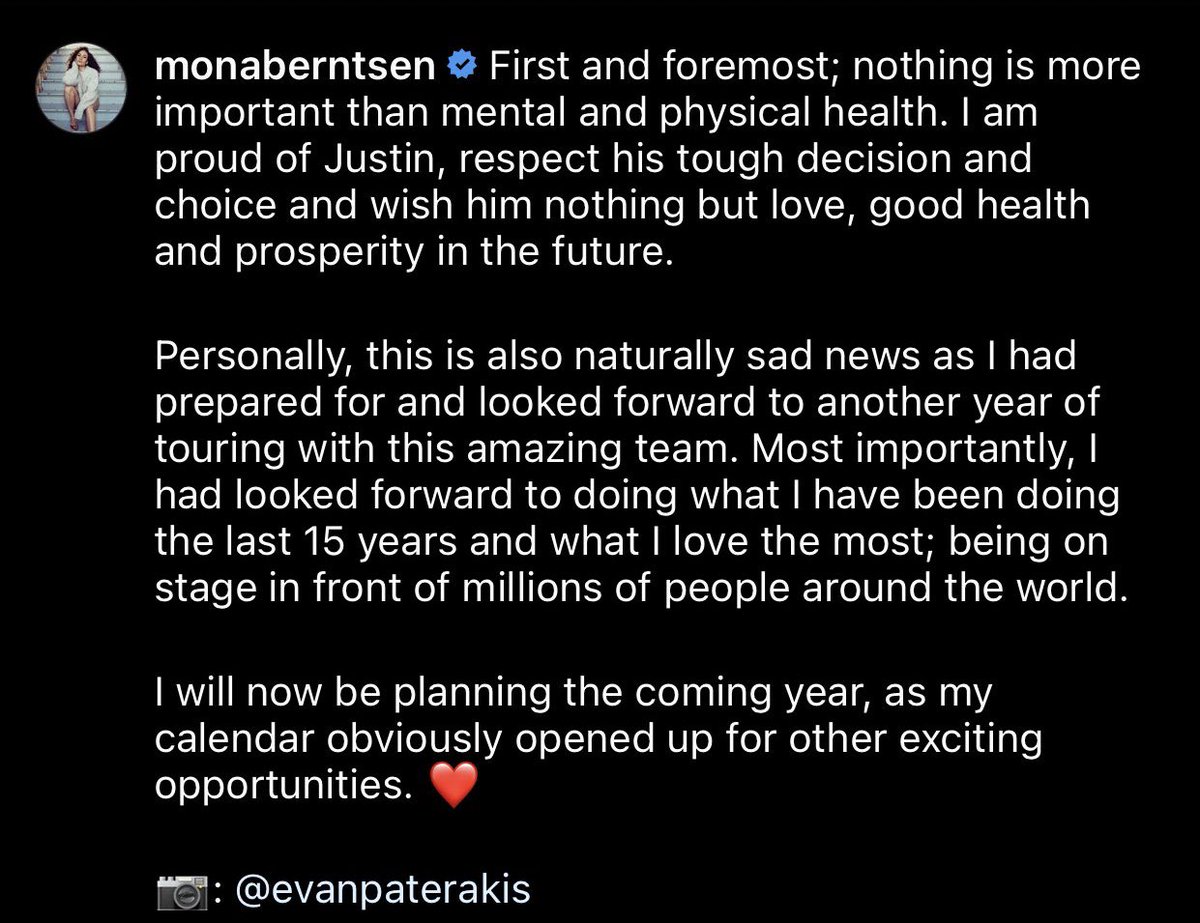 JustinsTourNews's tweet photo. Mona Berntsen via Instagram: https://t.co/feUedtKSUw