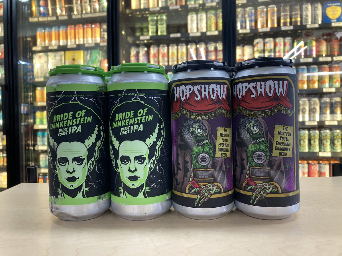 HarleysLiquor's tweet photo. Bride of Dankenstein- West Coast IPA 👰🏻♀️🧟♀️
Hopshow- DDH Double Hazy IPA
@BeerZombies1
@masonaleworks
#goodbeer #beergoals #craftbeer #newbeer #beeroclock #beerzombies #masonaleworks https://t.co/EbDZvOlq4l