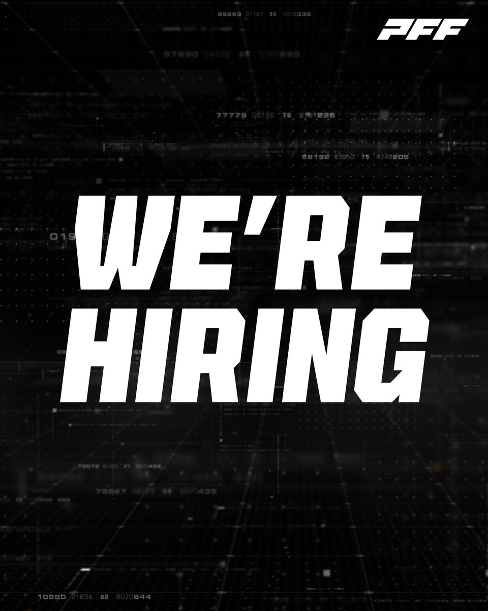 PFF's tweet photo. 🚨 WE ARE HIRING 🚨

💻 Part-Time Data Collectors 

Apply here ▶️ https://t.co/awf0eZG7CO https://t.co/WQbQh0R3Cp