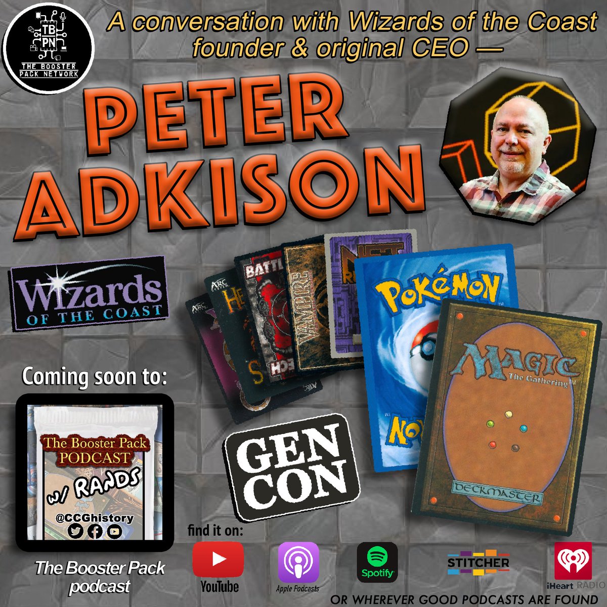 CCGHistory's tweet photo. An upcoming ep of #TheBoosterPack will feature the first wizard himself—Peter Adkison
Got question about the making or early managing of MTG?
Or perhaps a Q about the Pokemon TCG's 1st years?
Or another 90s WotC game-related Qs, let me know here or via DM & it might get to him https://t.co/XTZ1s8TzTH