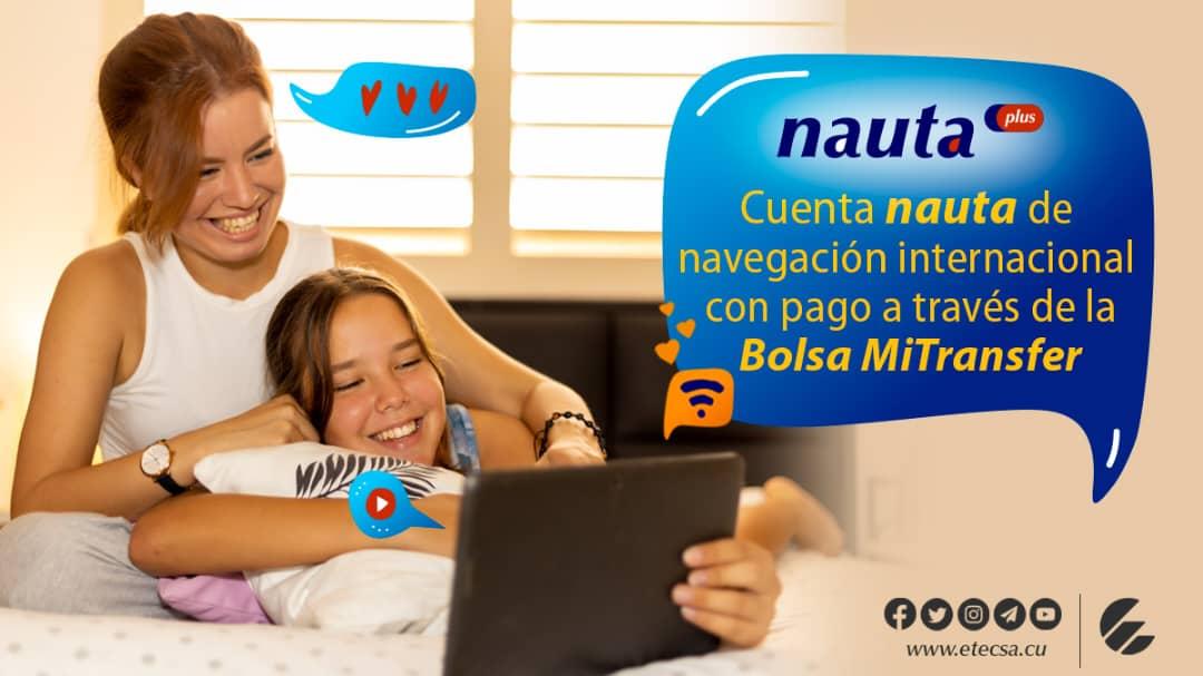 EtecsaServicios's tweet photo. Navega de forma ILIMITADA con #nautaPlus
➡️Accesible desde nauta Hogar, áreas Wifi y salas de navegación.
➡️Válida por 15 o 30 días.
➡️ El Beneficiario puede ser usted o un Familiar/Amigo.
📌 Disponible en Bolsa MiTransfer a través del menú OPERACIONES opción Compra de nauta PLUS https://t.co/6ZqjPB6v34
