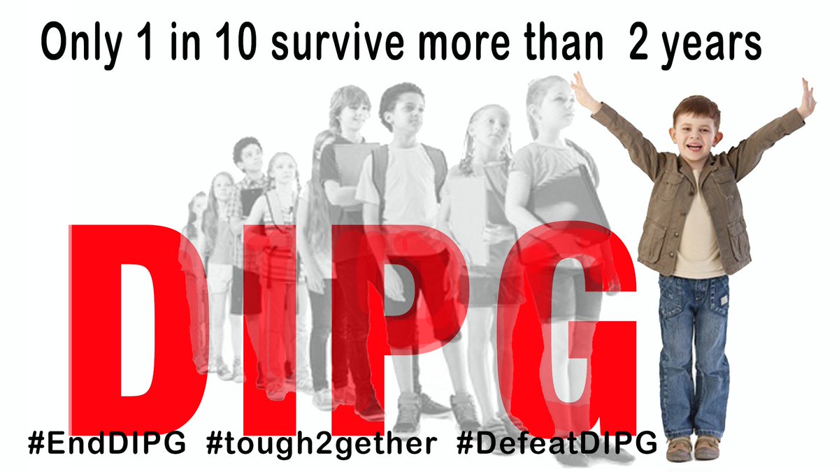 Despite numerous clinical trials, outcomes of kids with #DIPG remain dismal, with a median survival of  only 11 months, while only 10% of  DIPG patients have  ≥ 2-yr. overall survival (OS) rate @EndDIPG <a href="/tough2gether/">Tough2gether - Against DIPG</a> #ChildhoodCancer <a href="/HappyQuailPress/">Happy Quail</a> <a href="/cac2org/">CAC2</a> <a href="/Ellyn_Miller1/">Ellyn Miller</a>