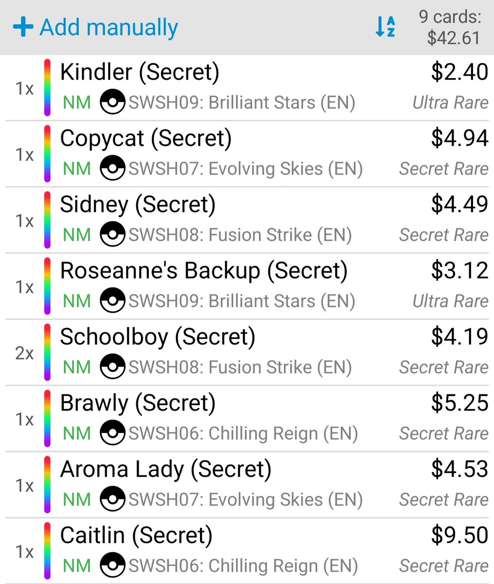 JonsInterests's tweet photo. This is TCG prices but I'm selling at 80% of market value

$1 for PWE (max of 4 cards)
$4 for BMWT (includes some freebies)

@IchooseYouMew2 @BUYSELLTRADETCG @CardboardBanger https://t.co/rwgQLUaj1c