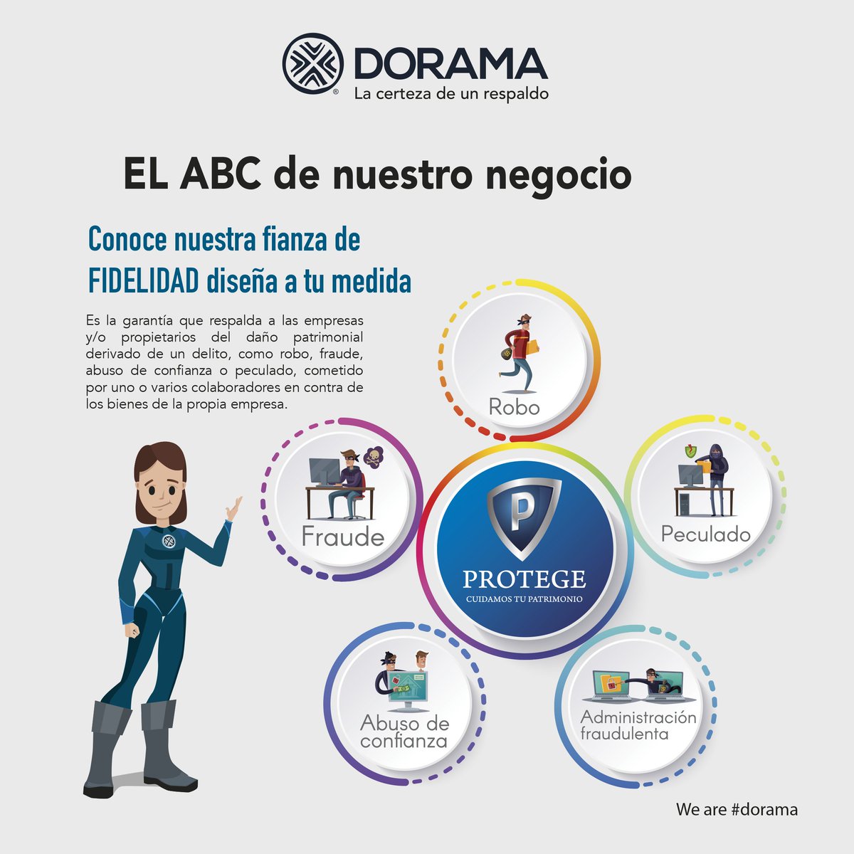 DoramaGarantias's tweet photo. ¿Ya conoces nuestra Fianza de Fidelidad? En @DoramaGarantias te invitamos a que te acerques con tu #AgenteDORAMA o a tu oficina de servicios para que puedas contratar lo que necesites. Recuerda que #SomosTuMejorOpción #Sectorafianzador #DORAMAContigo #WeareDORAMA https://t.co/b0OD7UJOIA