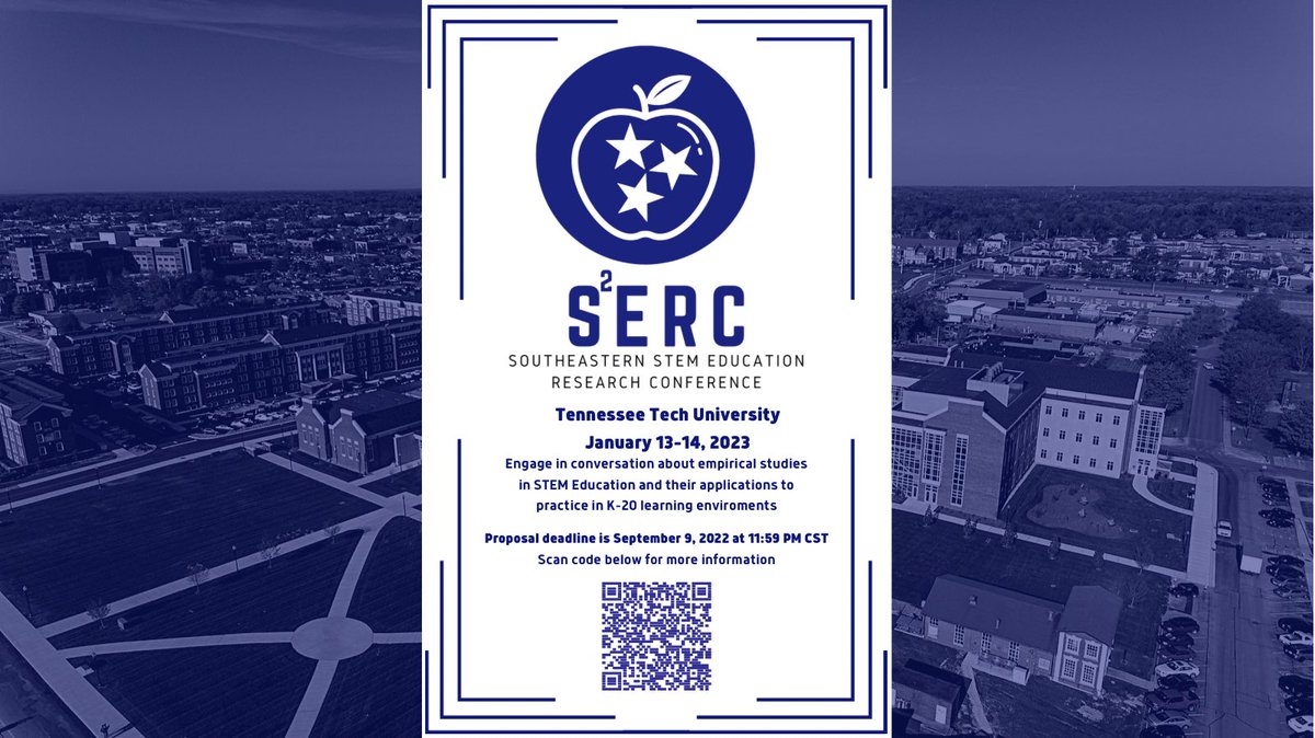 Engage in conversation about empirical studies in STEM education and their applications to practice in K–20 learning environments. Those who wish to contribute to the conference may submit a proposal at mtsuorsp.awardsplatform.com

Proposal deadline is September 9, 2022 at 11:59 CST