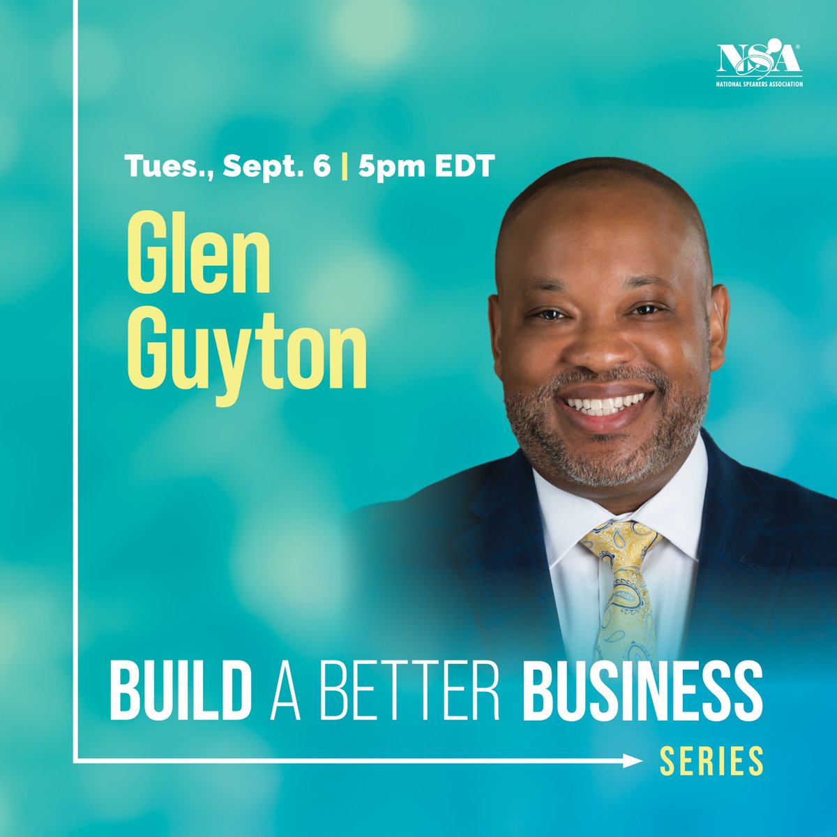 Join us today for this Build a Better Business session with Glen Guyton. He will walk you through his process of putting together proposals and working effectively with meeting planners.

Register with the link below:
spkr.bz/3D2q7QT