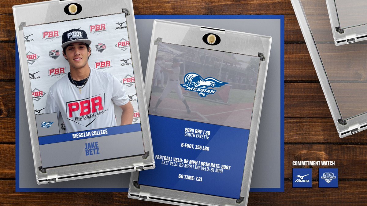 PrepBaseballPA's tweet photo. 📢Commitment Watch📢 

2023 RHP|3B @JakeBetz_6 (South Fayette) has committed to @MessiahBaseball #congrats 

🔥Betz is the 5️⃣9️⃣th commit from the 2022 PA State Games🔥 

#pbrfamily https://t.co/OVfAjkaYBt