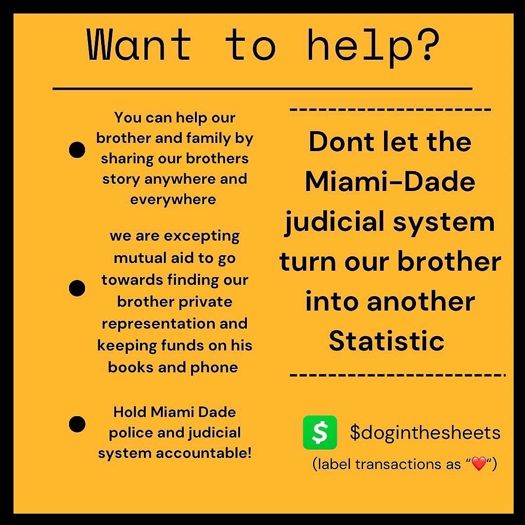 solidaritysfl's tweet photo. Please get involved! #solidarity #WeKeepUsSafe #MutualAidRequest #prisonsupport #prisonersupport #injustice #BlackLivesMatter https://t.co/koQw4L0wky
