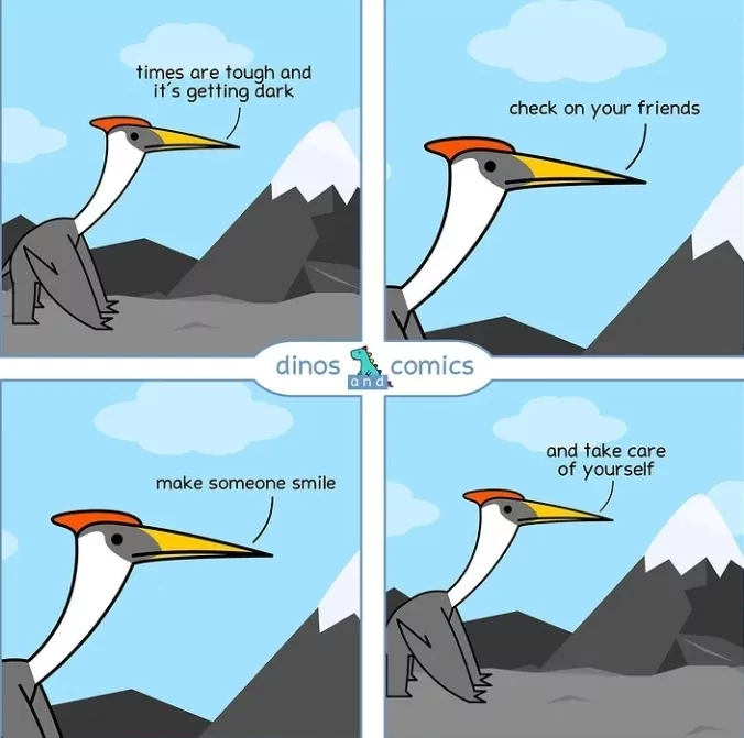 WholesomeMeme's tweet photo. comic by @dino_comics https://t.co/XVEQbvLUpy
