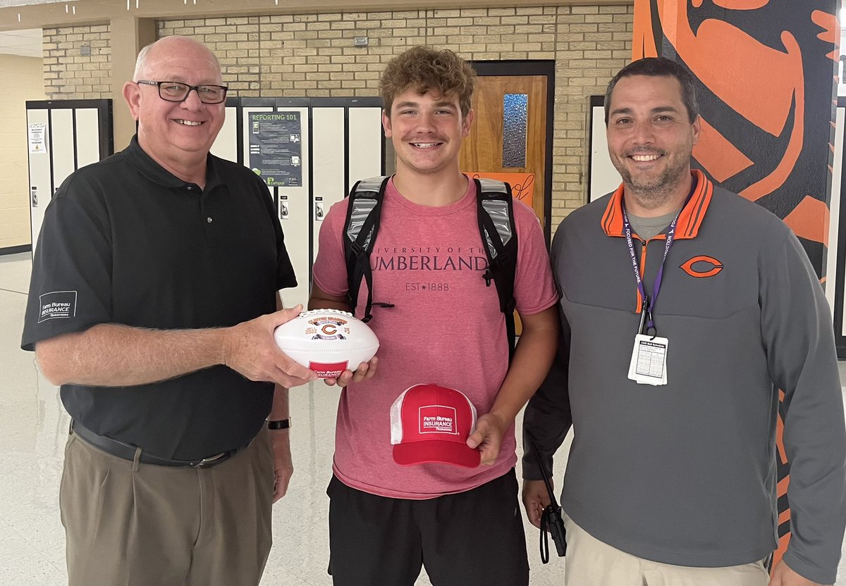 Farm Bureau Clinton (@bureauclintontn) on Twitter photo Congratulations to the Farm Bureau Player of the Week from Clinton High School, Blane Collins! Blane had 7 points with an average of 34.5 yards and a long of 49 yards! <a href="/ClintonStrong4U/">ClintonStrong</a> <a href="/CHSDragonsFB/">Clinton Dragons Football</a> <a href="/FBITN/">Farm Bureau Insurance of Tennessee</a> <a href="/BureauClintonTN/">Farm Bureau Clinton</a> <a href="/ACSchoolsTN/">Anderson County Schools TN</a> @CHSPrincipal20 <a href="/mb210/">Michael Bowers</a> Congratulations to the Farm Bureau Player of the Week from Clinton High School, Blane Collins! Blane had 7 points with an average of 34.5 yards and a long of 49 yards! <a href="/ClintonStrong4U/">ClintonStrong</a> <a href="/CHSDragonsFB/">Clinton Dragons Football</a> <a href="/FBITN/">Farm Bureau Insurance of Tennessee</a> <a href="/BureauClintonTN/">Farm Bureau Clinton</a> <a href="/ACSchoolsTN/">Anderson County Schools TN</a> @CHSPrincipal20 <a href="/mb210/">Michael Bowers</a>