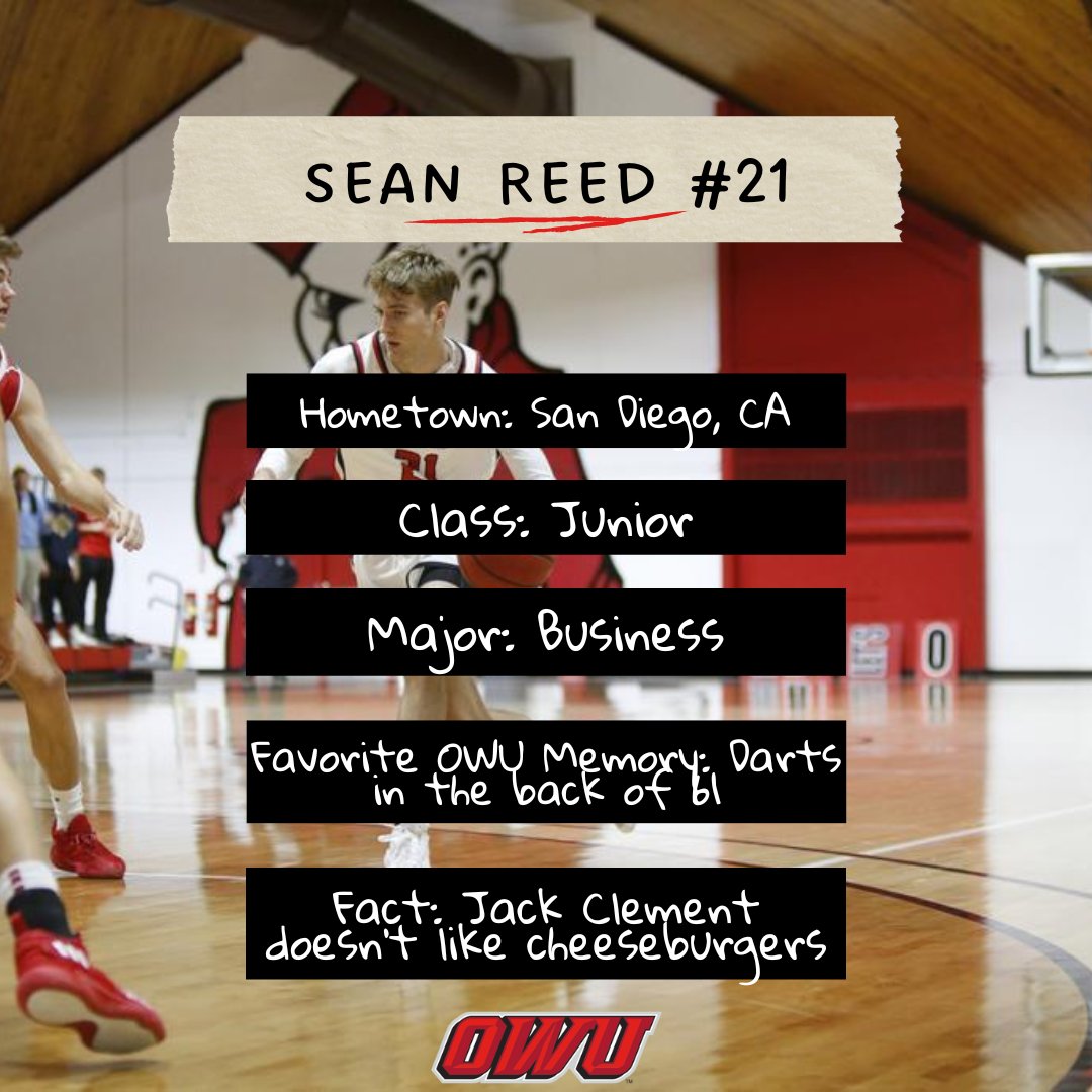 Get to know the Bishops - All the way from San Diego we've got Sean Reed! @SeanReed_3 #GoBishops