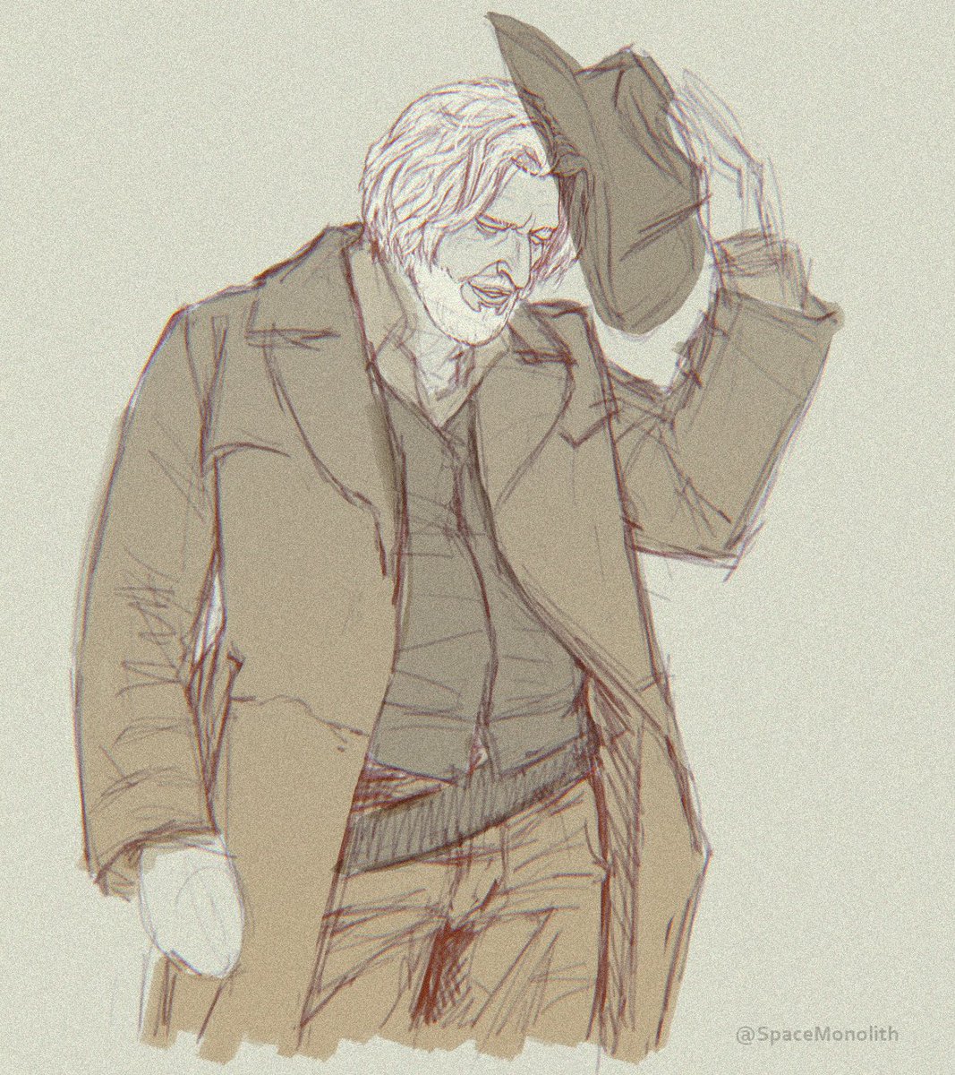 SpaceMonolith's tweet photo. I can only offer this cowboy Hank sketch for Hank's birthday but Happy Birthday Hank! ✨🥳✨ YEEEHAAAW!
#dbh #DetroitBecomeHuman #HankAnderson #DBHHank #HankDBH #HankDetroit #cowboy #sketch https://t.co/CHHMiZovrn