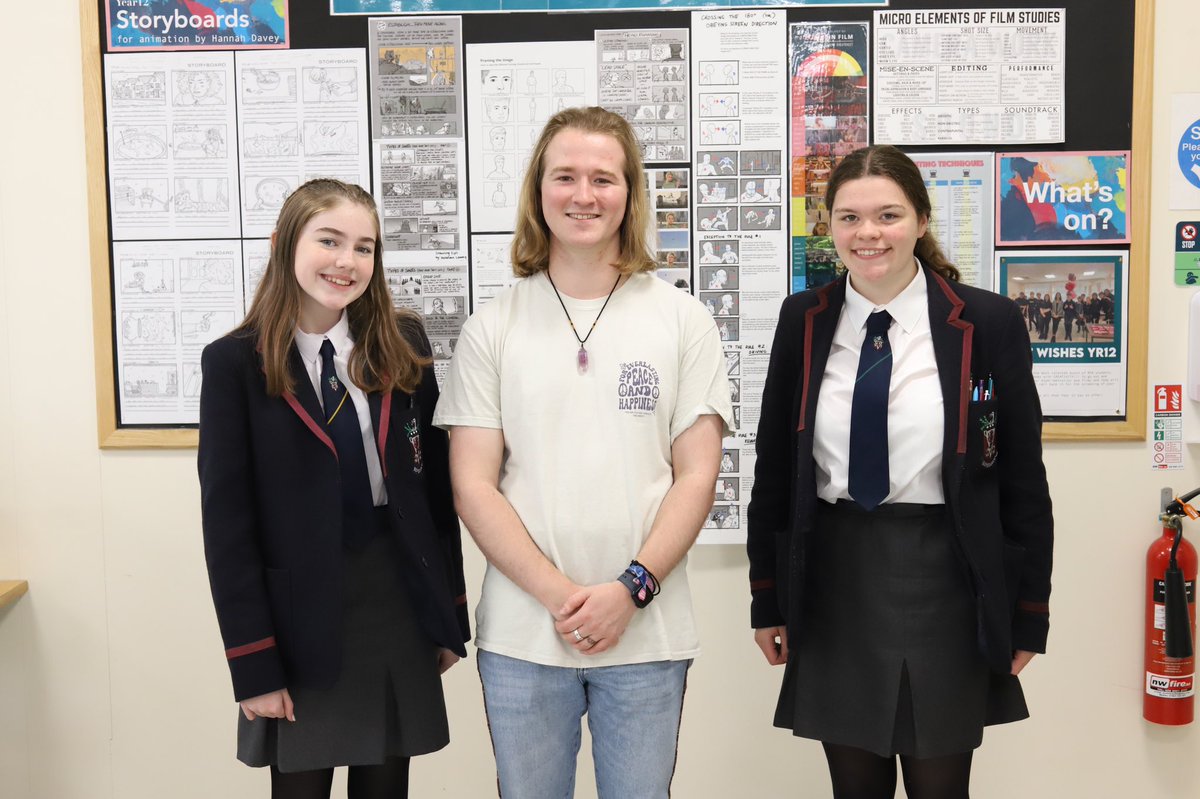 WHS_MIA's tweet photo. The WHS MIA Department were privileged to be joined by past pupil and sound trainee Owen McClure. Owen has worked in the sound department for several blockbuster movies including The Marvels and The School of Good and Evil. WHS students were excited to hear about his experiences. https://t.co/op6Ebeh9Gc