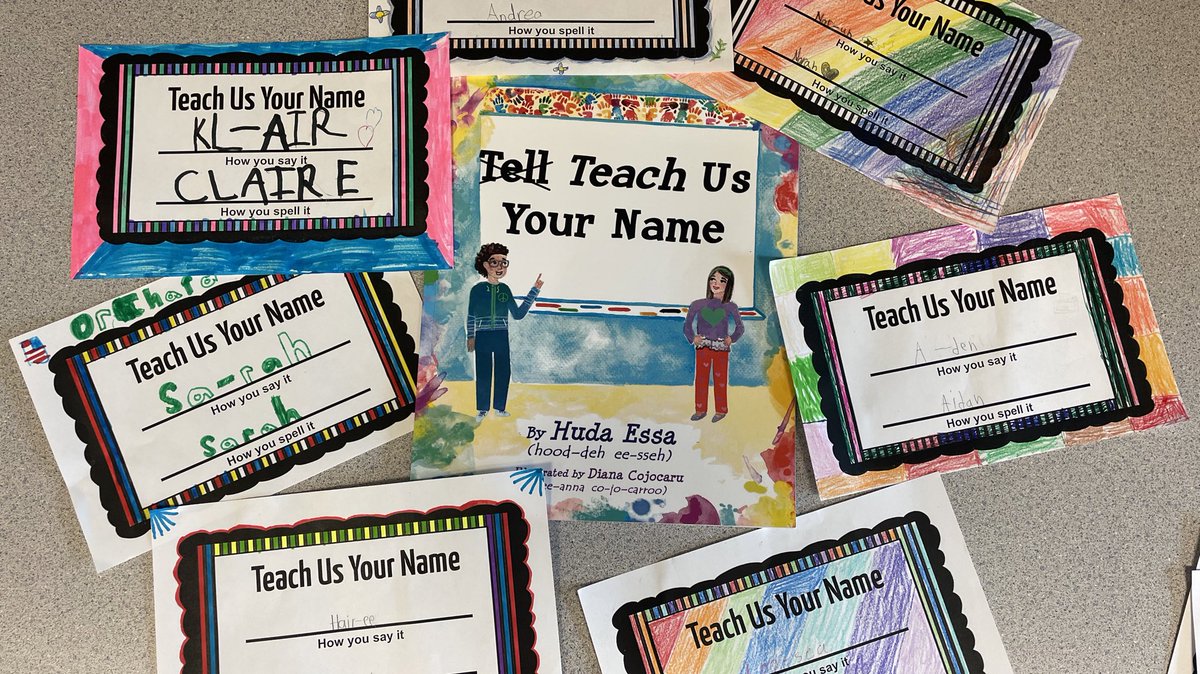 We started our day by reading “Teach Us Your Name” learning about the importance of correctly pronouncing each other’s names #NoviPride @NoviOrchardHill @NCSD