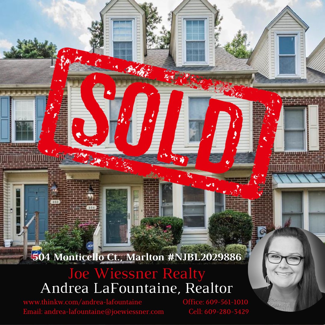 TheRealRealtor1's tweet photo. My client was so patient and persevered through the insanity of the Evesham market, to finally land her dream home! I could not be happier for her and her family! Thank you for trusting us to get the sale of your house and the purchase of your new home DONE! https://t.co/QCshA8Xfnc