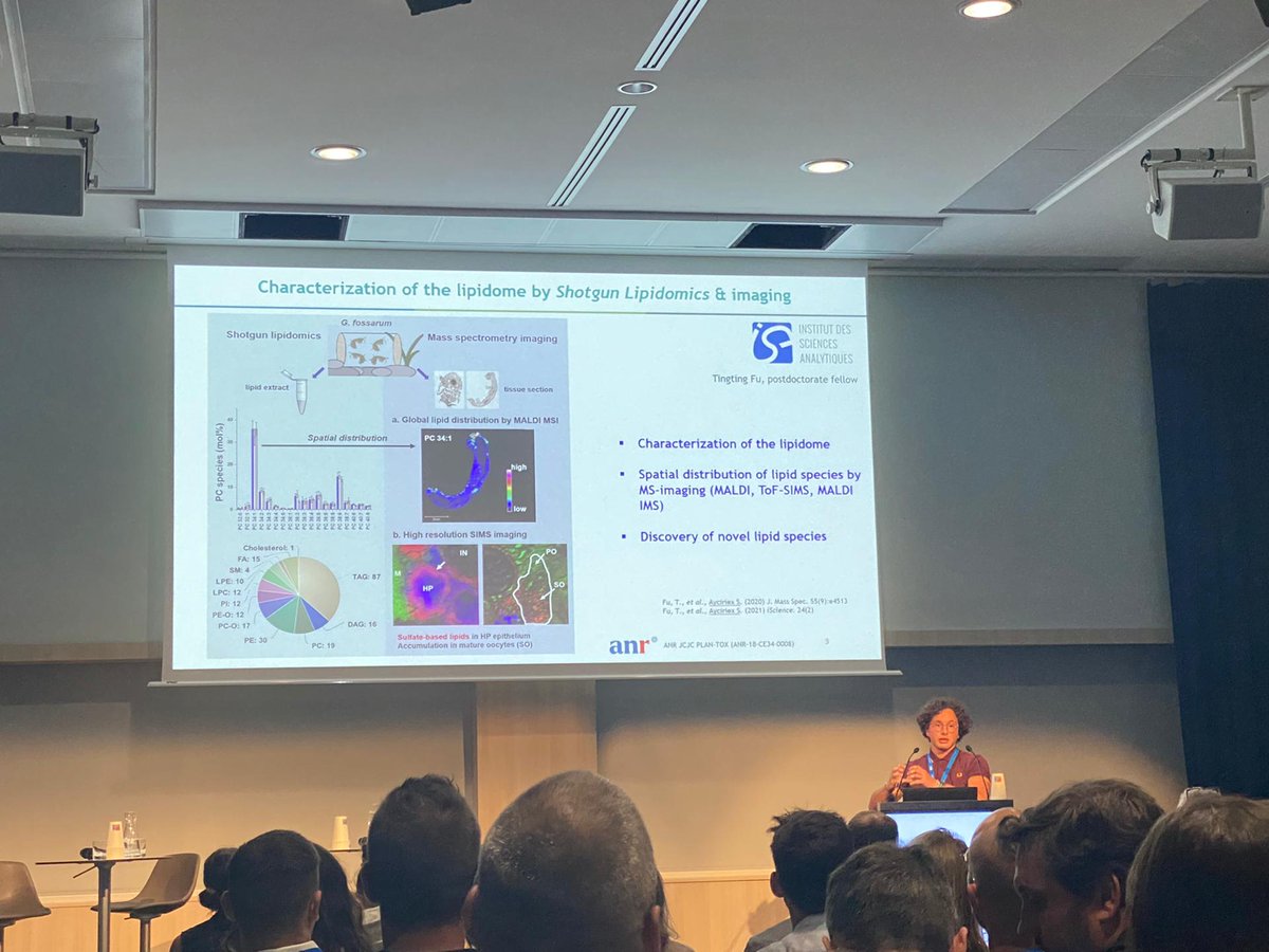 Sophie_Ayx's tweet photo. Proud of my PhD student Thomas Brunet who was presenting our last data on targeted multi-omics and data integration on our beloved freshwater crustacean (G. fossarum)... @2022Analytics @ISA_UMR5280  @rfmf_official #sfsm #omics Check our last paper in Talanta... https://t.co/zk0Nc2pocx