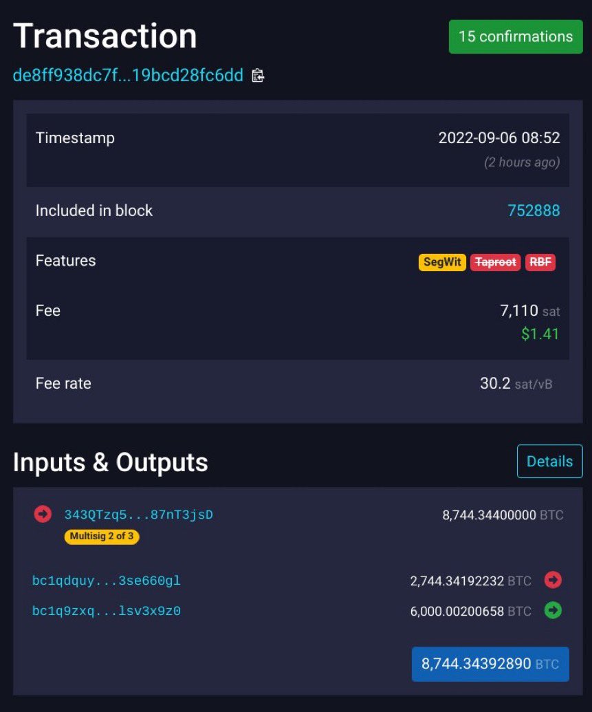healthy_pockets's tweet photo. 🔥ULTIMO: Este usuario acaba de enviar $174,000,000 en #Bitcoin y ha pagado tan solo 1.41 dólares de fees 😱🔥

El Futuro de las finanzas #BTC 🧡 https://t.co/MMwm4nwBp7