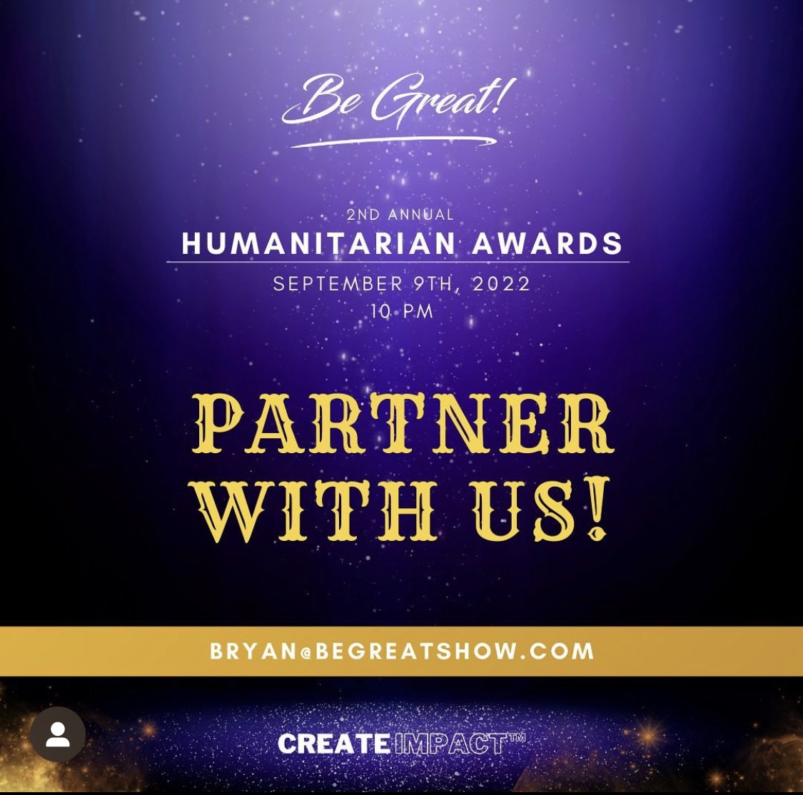 begreatnetwork's tweet photo. We have a few sponsorship packages remaining so contact us to partner with our 2nd Annual Be Great! Humanitarian Awards event on Sept 9th at the most magical place on Earth!🤩💜 Message us at info@begreatshow.com #begreat #createimpact #shows https://t.co/TjEOwb4GlT