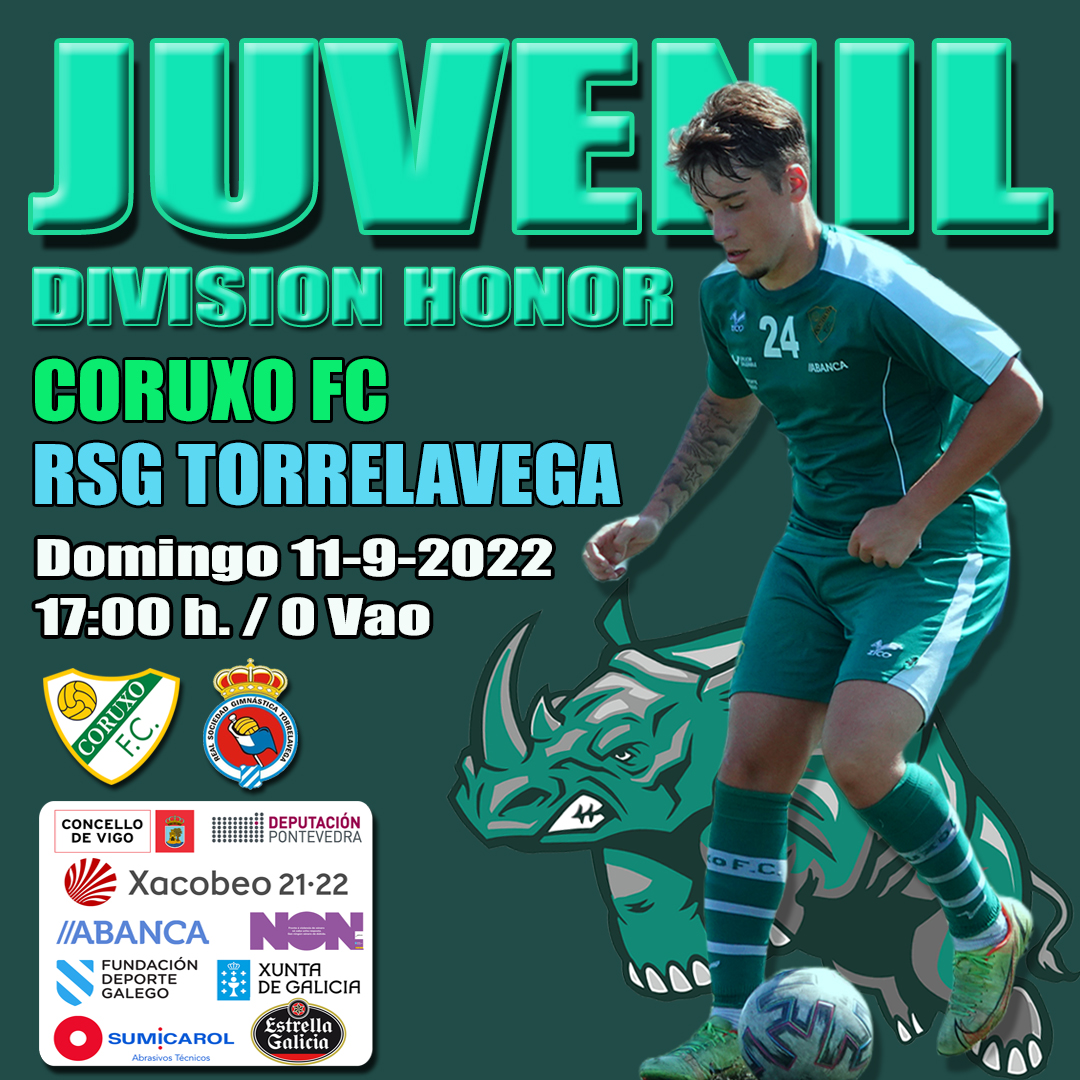 ⚽️Xuvenil División Honra
🗓️ Domingo 11 Setembro
🕔 17:00 h.
🏟️ O Vao
✅ <a href="/CoruxoFCoficial/">Coruxo FC ⚒️</a> 
✅ <a href="/RSGimnastica/">RS Gimnástica de Torrelavega</a> 
#SementeDeGañar