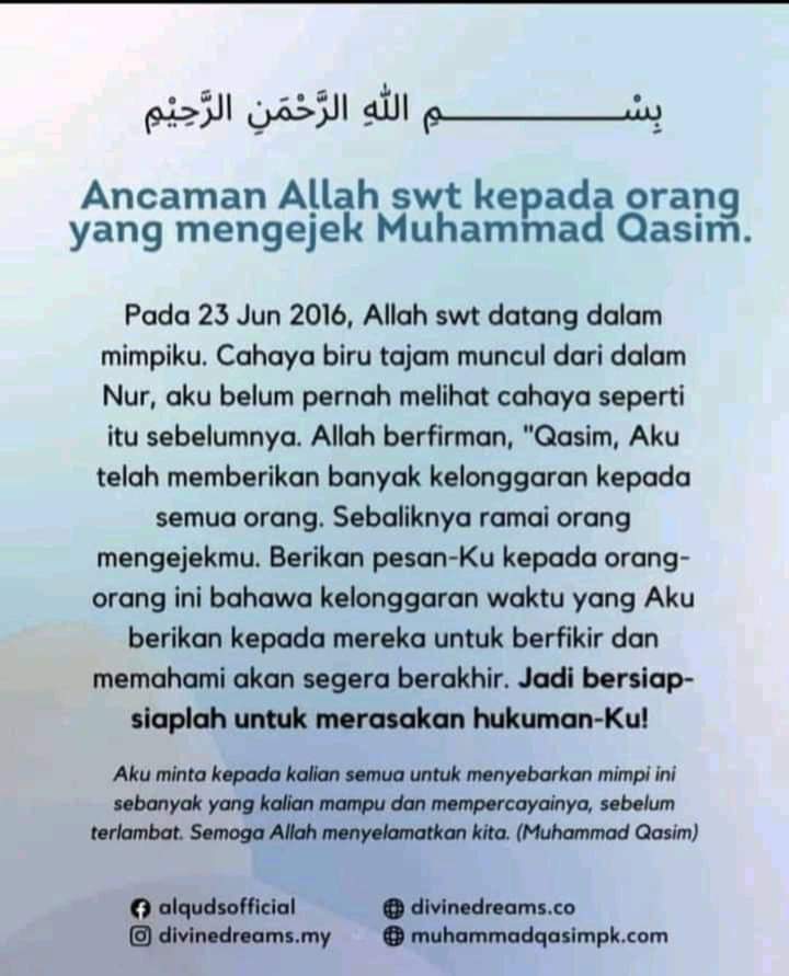 #IBelieveMuhammadQasim 
#MimpiMuhammadQasim