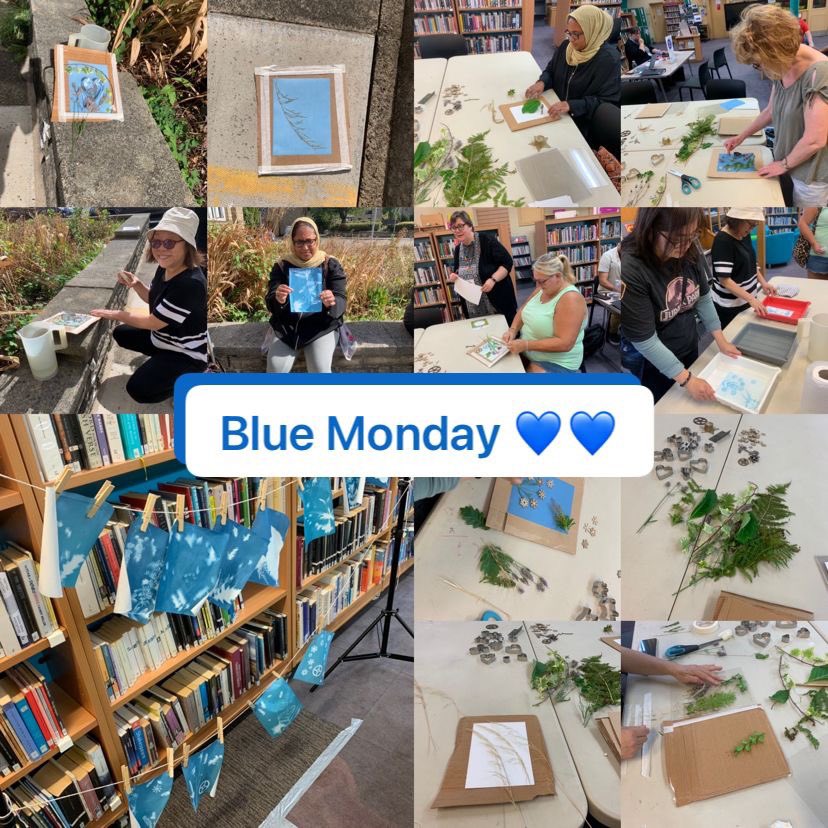 Chris Chinnock (@chris_chinnock) on Twitter photo Cyanotype printing at Batley Library yesterday 💙 as part of <a href="/TSL4Communities/">TSL Kirklees Supporting Communities</a> meet, try, learn project 🙏 #community #artisforeveryone #LetsCreate Cyanotype printing at Batley Library yesterday 💙 as part of <a href="/TSL4Communities/">TSL Kirklees Supporting Communities</a> meet, try, learn project 🙏 #community #artisforeveryone #LetsCreate