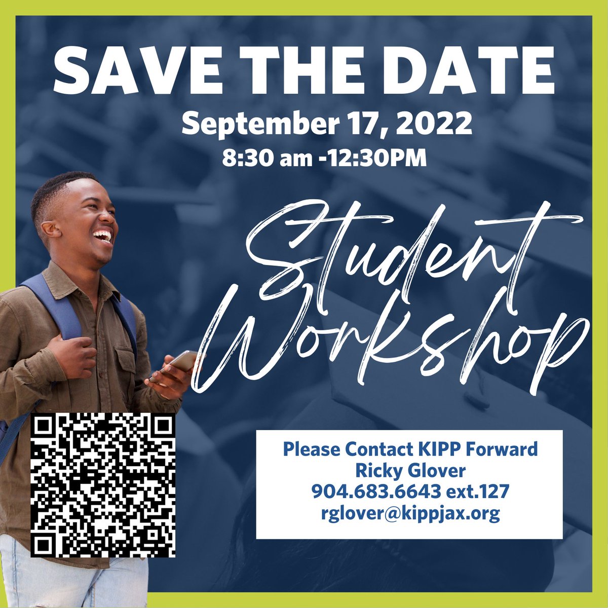 KIPPForwardJax's tweet photo. Hello Class of 2023 Alumni! Do you need help, support, and information about your post-secondary plan. Please mark your calendar for the upcoming Post-Secondary Planning Workshop. Sign up today: https://t.co/WLDgySyvgy https://t.co/fE5Oit8Jul