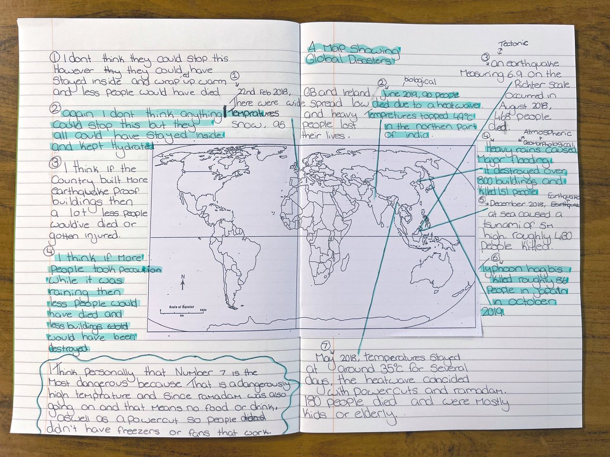 VyneGeographers's tweet photo. Our year 10 geographers have made a great start to the year investigating some of the worlds recent natural hazards. 

We then considered whether or not we believe any of these hazards could have been avoided. Some super geographical thinking taking place 💭🌏 #geographyteacher https://t.co/M24AQlk8ta