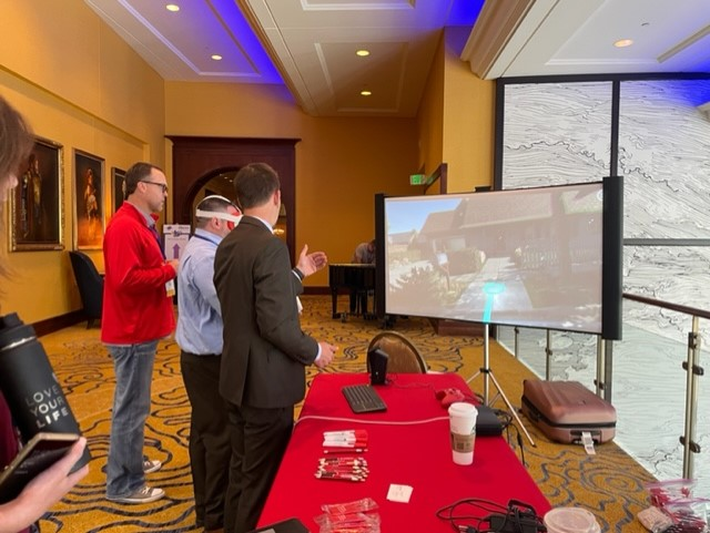 Temple_HBG's tweet photo. Temple Harrisburg's IT Manager, Sean Maxwell created  virtual reality learning experiences for several programs.  Students love the interactive approach and appreciate having a new spin on learning at TUH!  
#virtualreality #3D #technology #harrisburg https://t.co/q7ucAiqCMY