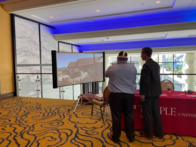 Temple_HBG's tweet photo. Temple Harrisburg's IT Manager, Sean Maxwell created  virtual reality learning experiences for several programs.  Students love the interactive approach and appreciate having a new spin on learning at TUH!  
#virtualreality #3D #technology #harrisburg https://t.co/q7ucAiqCMY
