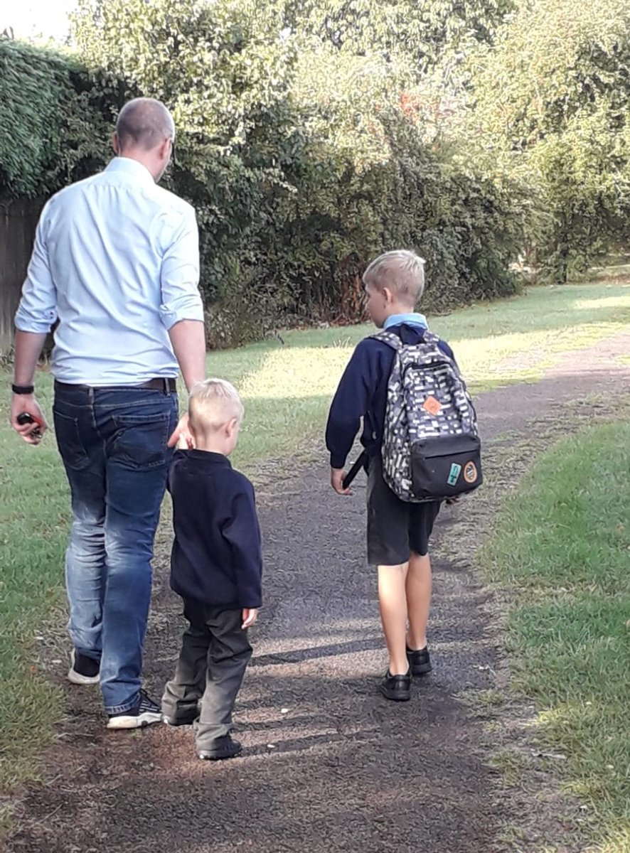 Time really does fly. Got both boys in school now. At least it sounds like they both had a great day. 💚💙