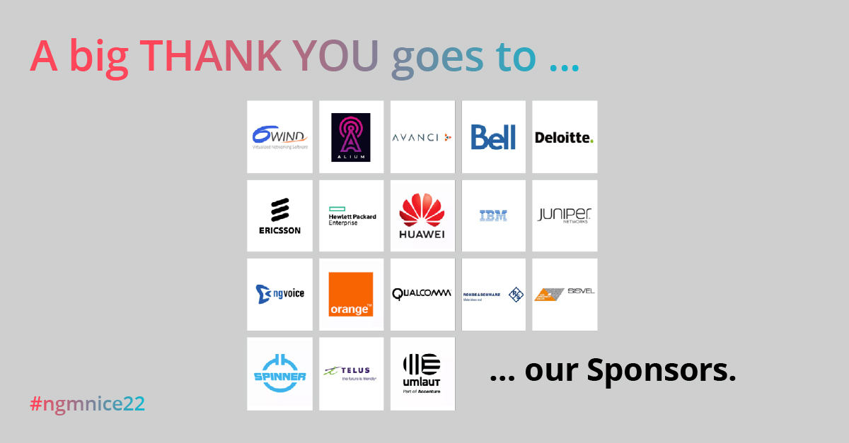 NGMN_Alliance's tweet photo. Meet our Strong Partners at the NGMN Industry Conference &amp; Exhibition (IC&amp;E) 2022 this week! https://t.co/TtVL7ZAczo #ngmnice22 #ngmn #wemakebetterconnections #operatingdisaggregatednetworks #greenfuturenetworks #6G https://t.co/gdSfkZsSDK