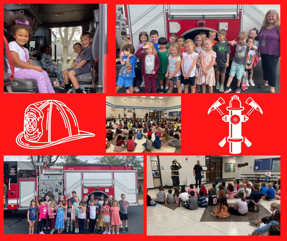 Thank you to the Tinley Park Fire Department for teaching our students about fire safety. They loved the fire truck! <a href="/VillageTinleyPk/">Village of Tinley Pk</a> #KirbyONE40