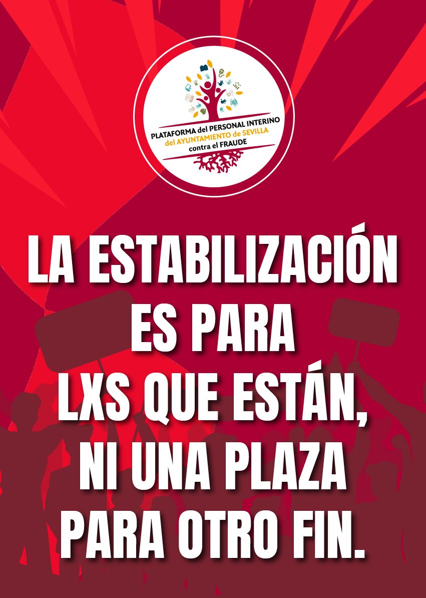 ‼️Tened presente tod@s que quizás tengamos que volver a la pelea. No nos van a aprobar cualquier cosa después de tanta lucha. Está tan cerca que no nos pueden vencer las prisas por terminar. Ánimo 💪
<a href="/clarisabem/">Clara Isabel Macías Morilla</a> 

<a href="/SppmeaSevilla/">SPPME-A SEVILLA</a> 
<a href="/SEMaytodSevilla/">SEM. SINDICATO DE EMPLEADOS MUNICIPALES</a>

<a href="/ccooaytodesevil/">CCOO Ayuntamiento Sevilla</a>

#FijezaYa