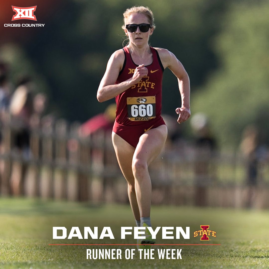 🏃 #Big12XC Runner of the Week 🏃

Dana Feyen, <a href="/CycloneTrackXC/">Iowa State Track & XC</a> 

📰 big12.us/3cWWCFz
