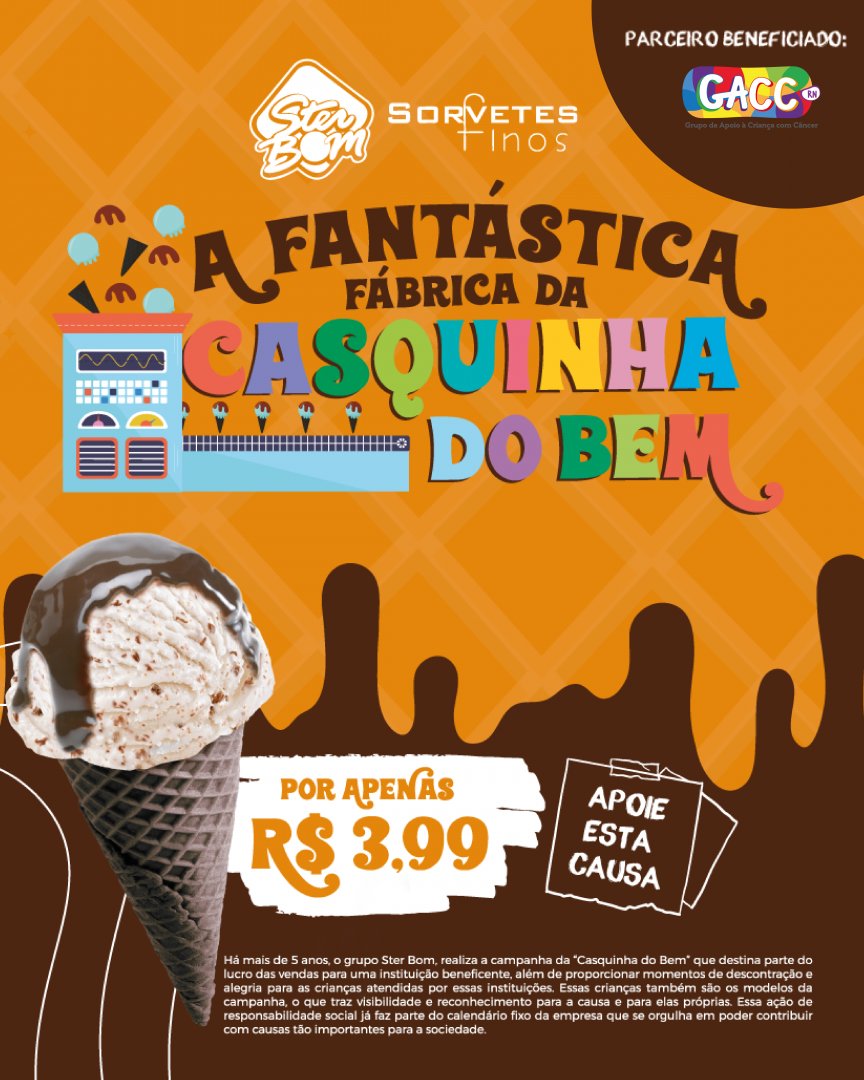 gaccrn's tweet photo. Para participar e ajudar nossas crianças é simples: basta comprar os seus vouchers na nossa sede ou através dos nossos apoiadores e trocar pela casquinha em qualquer sorveteria Sterbom! Mas corre porque é uma promoção por tempo limitado!
#gaccrn #sterbom https://t.co/8aNtGQVKE2