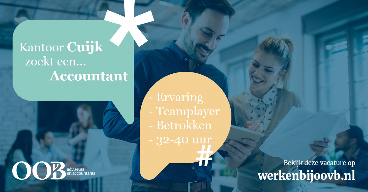 Ons kantoor in Cuijk is op zoek naar een Accountant! De volledige vacature lees je op werkenbijoovb.nl. Is je interesse gewekt?! Neem dan zeker contact met ons op. We spreken graag af om kennis met je te maken en je meer te vertellen over OOvB! #vacature #oovb #accountancy