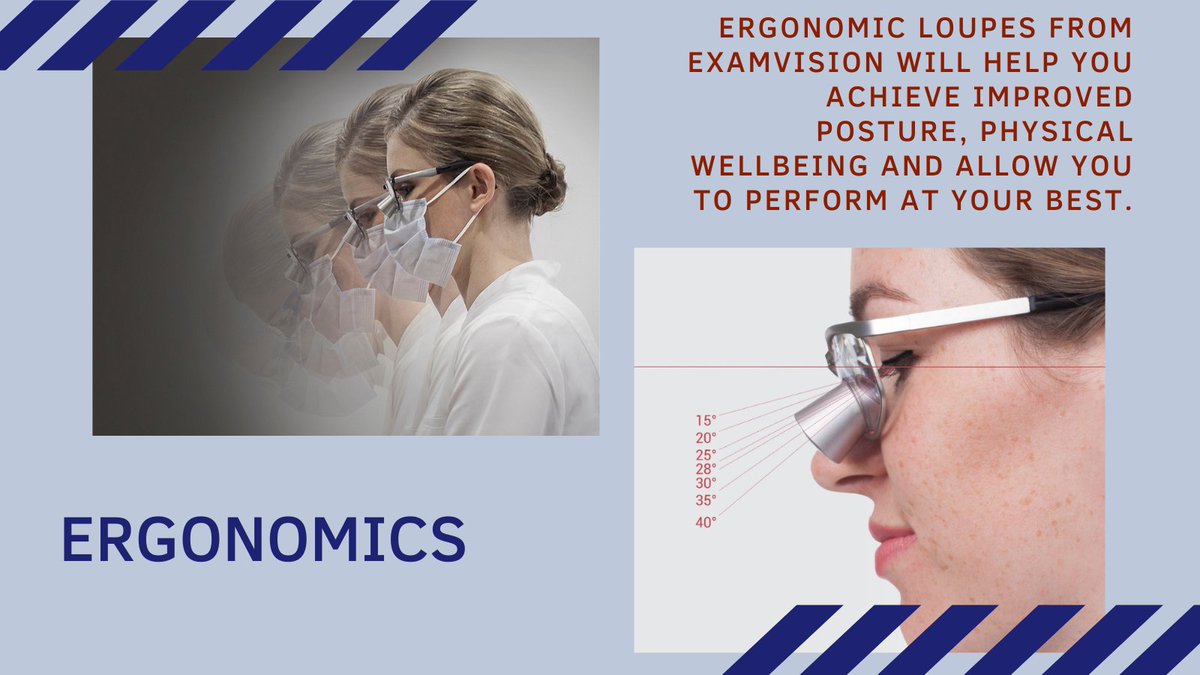 Good ergonomics are a crucial prerequisite for a long, enjoyable and healthy working life. 

Custom-made loupes with the correct declination will make all the difference. 

Get a FREE posture assessment with one of our loupe experts. Email sales@evident.co.uk or DM
#dentistryuk