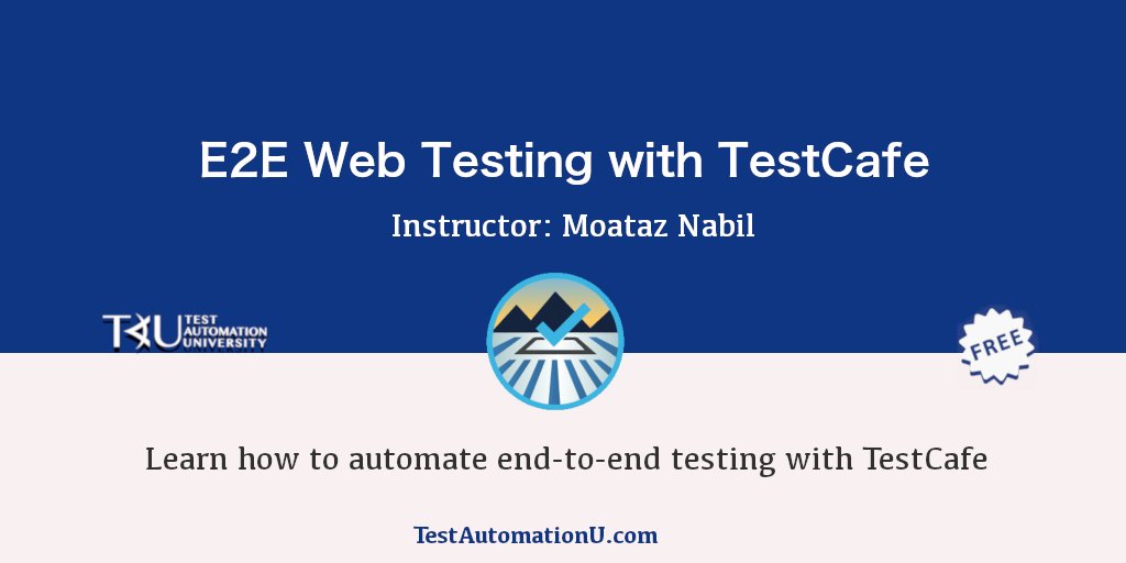 Get an introduction to #TestCafe, learn how to run TestCafe tests on different browsers + so much more! 

Take the course now with <a href="/Moatazeldebsy/">Moataz</a> 👇 

applitools.info/2y6
