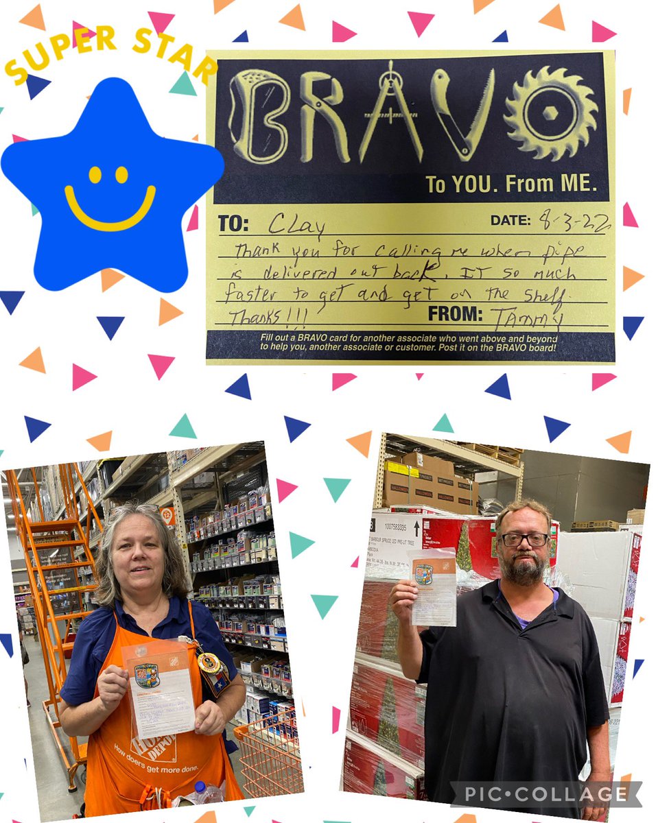 Jaime (@guillory86) on Twitter photo Celebrating our Bravo Winners Tammy and Clay.  Way to go living our values! <a href="/chuckearp11/">Chuck Earp</a> <a href="/BrendanMcDowel9/">Brendan McDowell</a> <a href="/HRMThomasTHD/">Shariff R Thomas</a> Celebrating our Bravo Winners Tammy and Clay.  Way to go living our values! <a href="/chuckearp11/">Chuck Earp</a> <a href="/BrendanMcDowel9/">Brendan McDowell</a> <a href="/HRMThomasTHD/">Shariff R Thomas</a>