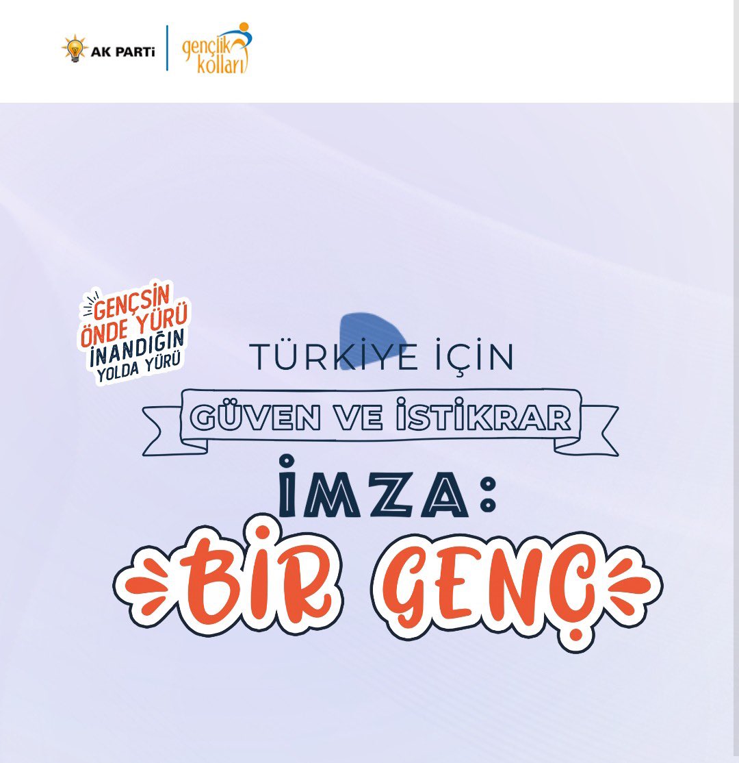 Gençsin Önde Yürü İnandığın Yolda Yürü 🎉

Gelecek hedeflerimiz için emin adımlarla yürüdüğümüz kutlu davamızda, sende yerini almak istiyorsan haydi durma linke tıkla formu doldur. 

<a href="/AKGenclikGM/">AK Gençlik</a> 
#İmzaBirGenç
imzabirgenc.com