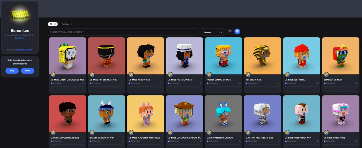 First Breeding NFT Project on VeChain 🔥

Check out all our Bananitos!👀

worldofv.art/collection/2fa…

#NFTCommumity #NFT #voxel #voxelart #VeChain $VET #VeFam