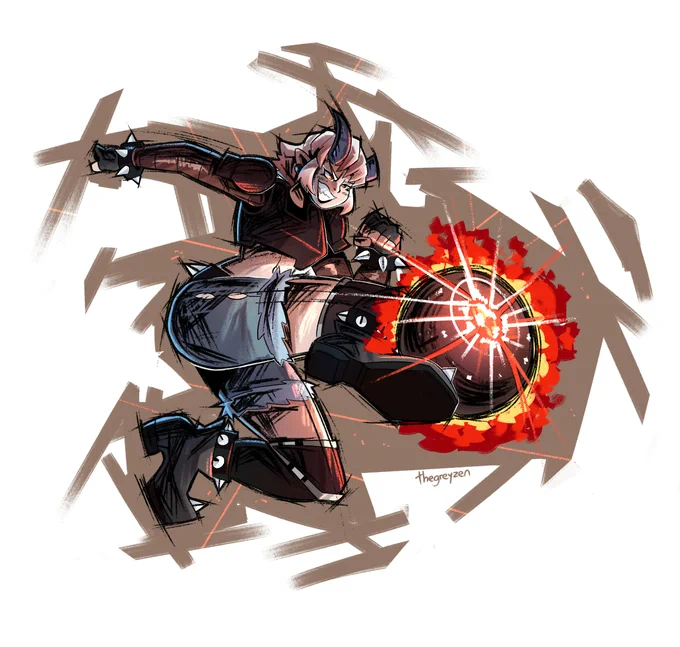 Neph in Mario Strikers Charged Style!(commission for  of their OC! ty so much!) 