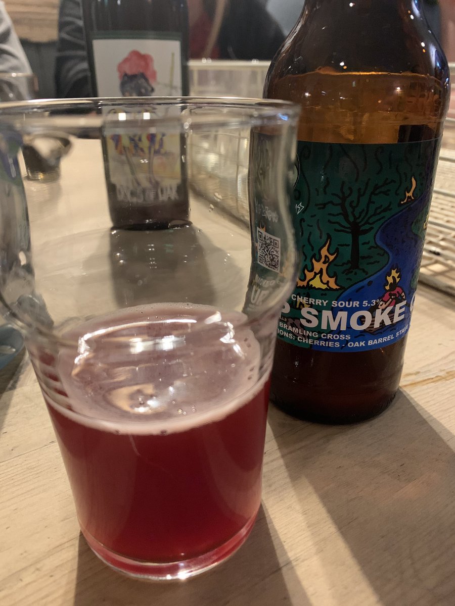 More homebrew, from <a href="/ChilliBeard/">ChilliBeard</a> / <a href="/HeBrewsBeer/">He Brews</a> a smoked cherry sour. Smells like my beard the morning after Clayfest, tastes like tart cherries. Lovely stuff