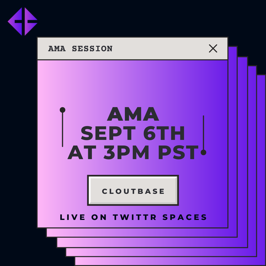 thecloutbase's tweet photo. We go live on twitter spaces in 3 hours! 🙌 https://t.co/5sVnKovzAK