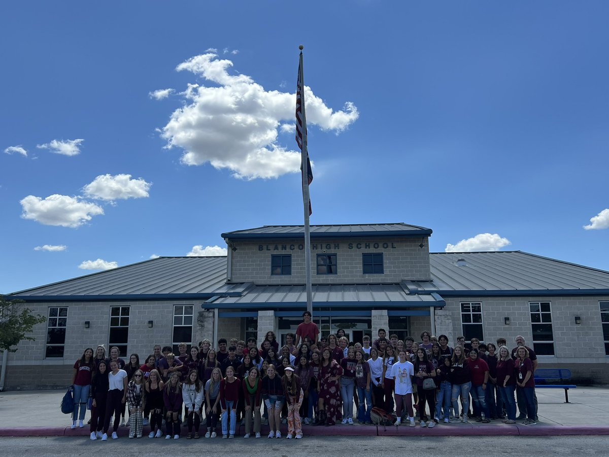 We made sure to wear our Maroon today to honor Uvalde and the start of their school year! 

#UvaldeStrong <a href="/blanco_isd/">Blanco ISD</a>