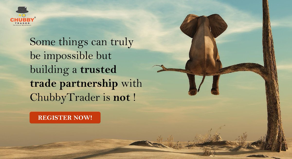 ChubbyTrader is a GLocal platform for manufacturers, suppliers, &amp; wholesalers for simplifying trade, establishing trust, and enhancing collaboration.
 
Register Now: chubbytrader.com
 
#business #global #trade #trust