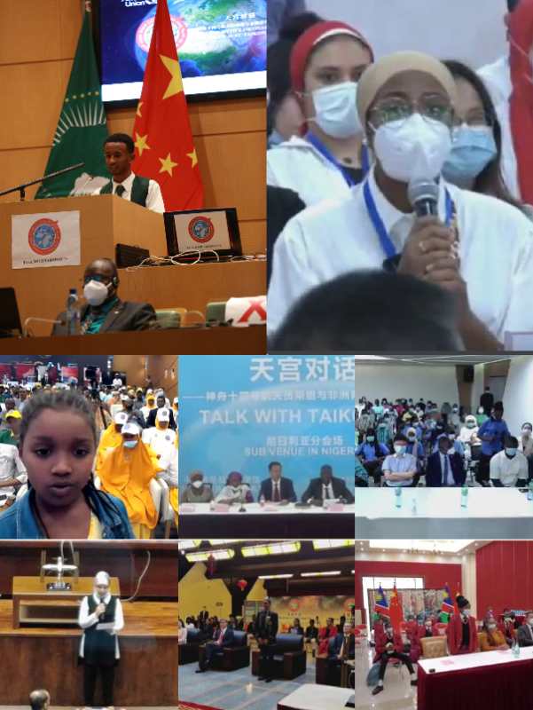 ChinatoAU's tweet photo. #TalkwithTaikonauts, first space-earth connection between Chinese astronauts and African youth, will inspire the young generation to work harder and realize their space dreams. Long live China-Africa friendships! https://t.co/22g6ziVbVN