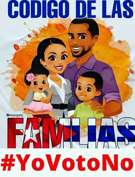 Docmaxilo1's tweet image. #CubaVotaNo
#CódigoNo, pues es un código que trae el veneno para acabar con lo más tierno y hermoso de nuestra nación: la niñez, un código que trae escondido el tridente, para matar a la familia y al matrimonio, dejándolo bajo la sombra oscura de la muerte.
#LaFamiliaVotaNo